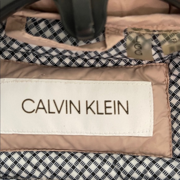 Calvin Klein quilted puffer jacket dusty rose size Large - Picture 7 of 13
